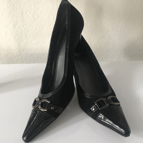 Stuart Weitzman Suede and Patent Leather Heels - Picture 3 of 6
